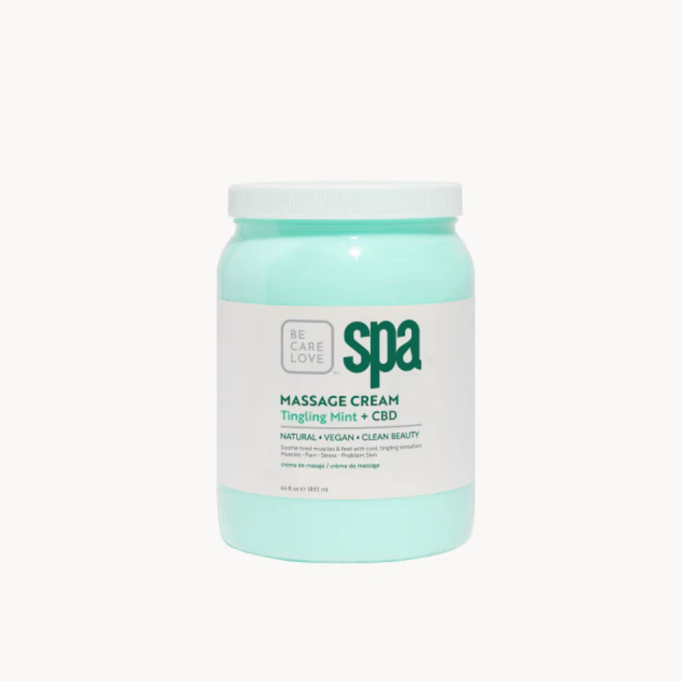 Tingling Mint + CBD Massage Cream | Be Care Love — La Palma Spa
